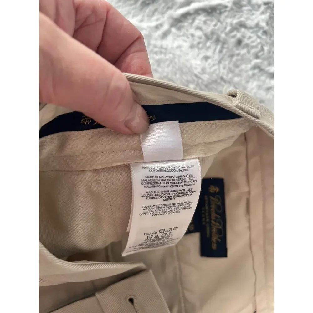 Brooks Brothers Advantage Chino Clark Men's W37 Hemmed 27